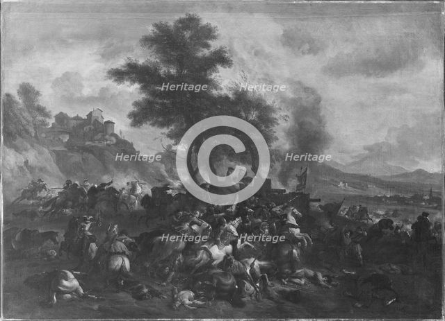 Prince Eugen's battle at Schellenberg; Bataille, 1662-1733. Creator: Jan van Huchtenburg.
