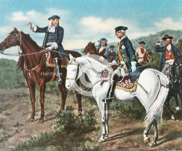 Prince Eugene and Crown Prince Frederick, 1734, (1936). Creator: Unknown.