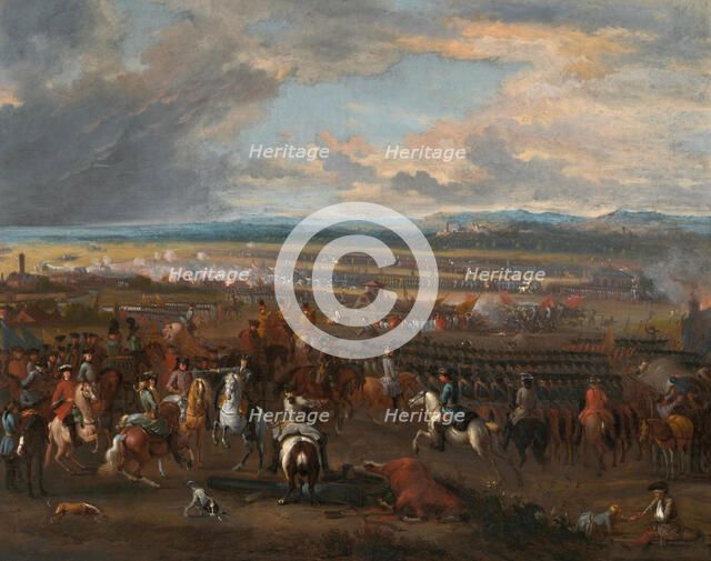 Prince Eugène of Savoy at the Battle of Chiari, 1701. Creator: Huchtenburgh, Jan van (1647-1733).