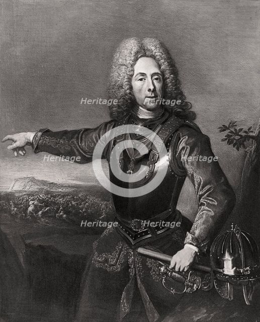 Prince Eugene of Savoy, French-born Austrian soldier, 1718 (1906). Artist: Unknown