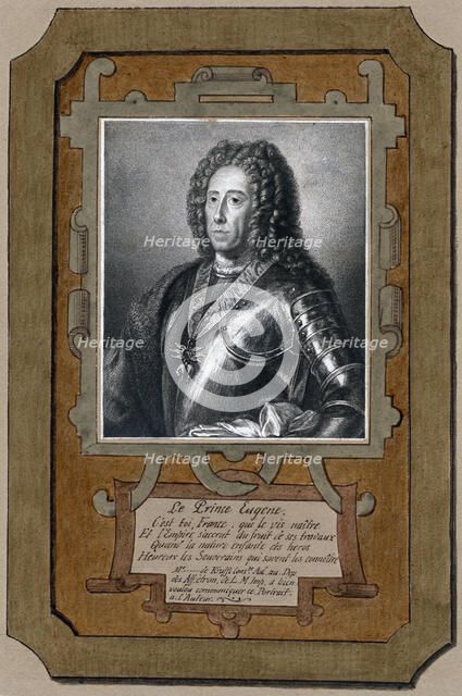 Prince Eugene of Savoy, general in the Austrian army. Artist: Unknown