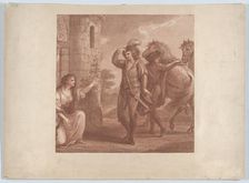 Prince Edmund, surnam'd Ironside and Algitha, 1786. Creator: Francesco Bartolozzi