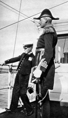 Prince Edward (1894-1972), the future King Edward VIII, with Sir Charles Cust, 1908. Creator: Queen Alexandra