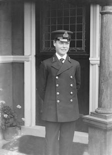 Prince Edward at the Royal Naval College, Osborne, Isle of Wight, c1909. Creator: Kirk & Sons of Cowes