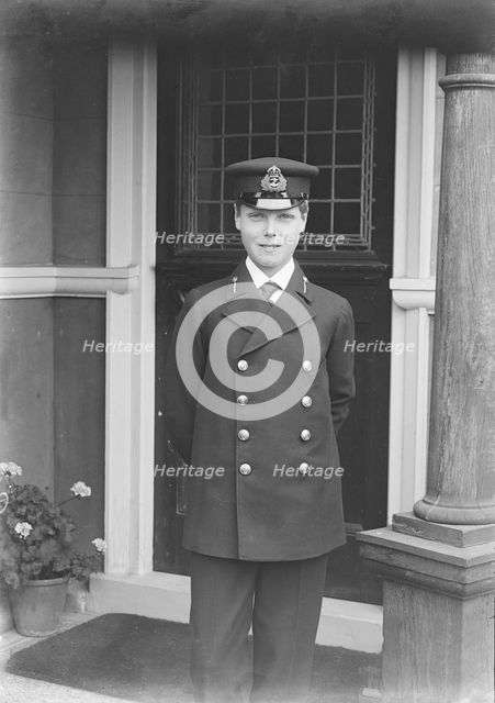 Prince Edward at the Royal Naval College, Osborne, Isle of Wight, c1909.  Creator: Kirk & Sons of Cowes.