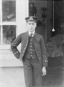 Prince Edward at the Royal Naval College, Osborne, Isle of Wight, c1909. Creator: Kirk & Sons of Cowes