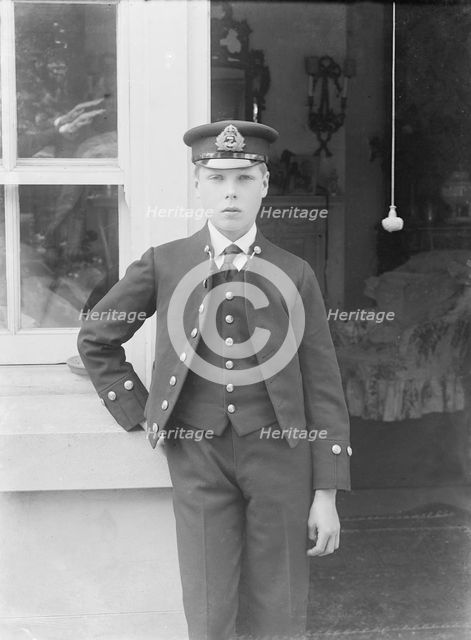 Prince Edward at the Royal Naval College, Osborne, Isle of Wight, c1909.  Creator: Kirk & Sons of Cowes.