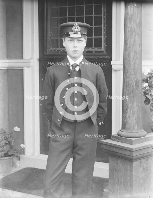 Prince Edward at the Royal Naval College, Osborne, Isle of Wight, c1909.  Creator: Kirk & Sons of Cowes.
