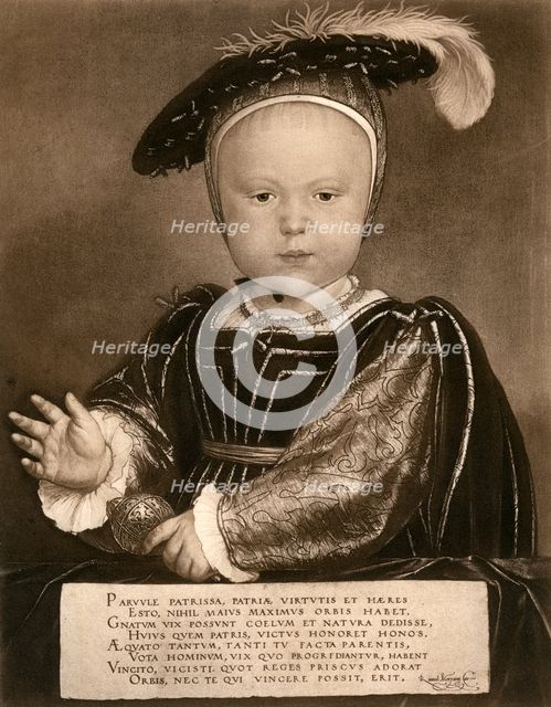 'Prince Edward, later King Edward VI', c1540, (1902).Artist: Bruckmann