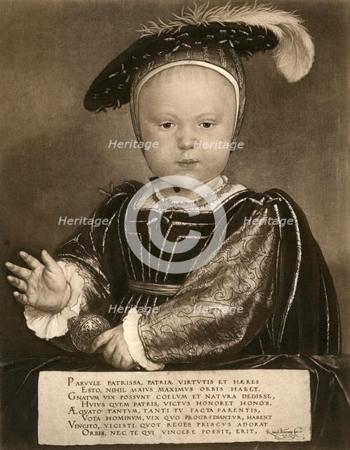 'Prince Edward, later King Edward VI', c1540, (1902).Artist: Bruckmann