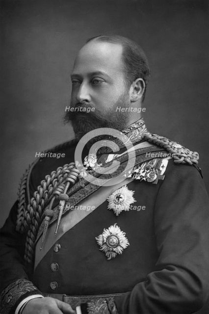 Prince Edward of Wales, the future King Edward VII of Great Britain (1841-1910), 1890.Artist: W&D Downey