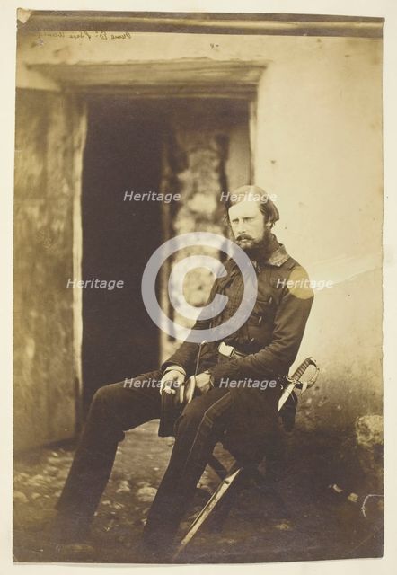 Prince Edward of Saxe Weimar, Taken on the Field, Crimea, 1855. Creator: Roger Fenton.