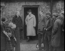 Prince Edward, Prince of Wales Leaving a Working Class Home in the North of England, 1929. Creator: British Pathe Ltd