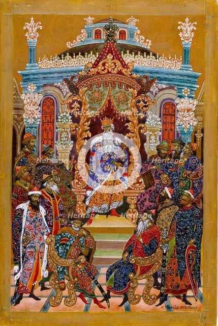 Prince enthroned, 1932-1933.  Creator: Golikov, Ivan Ivanovich (1886-1937).