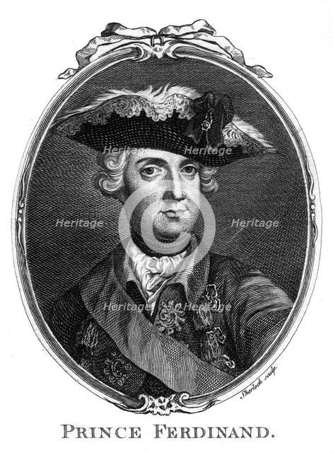 Prince Ferdinand, Duke of Brunswick, (19th century). Creator: Sherlock.