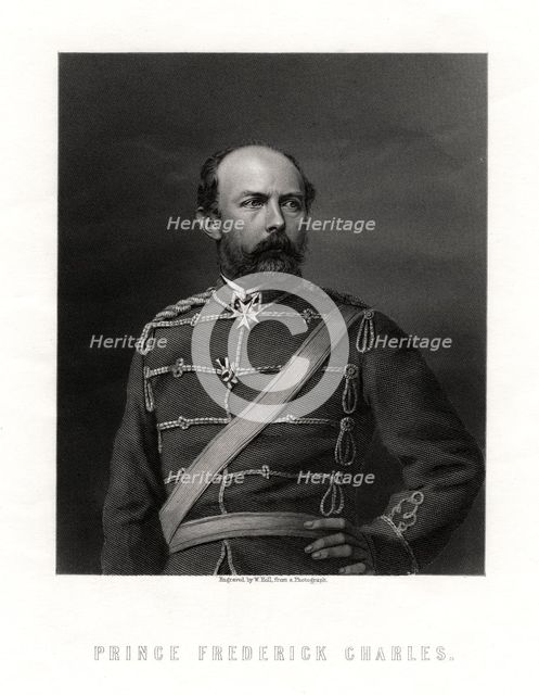 Prince Frederick Charles, 19th century. Artist: W Holl
