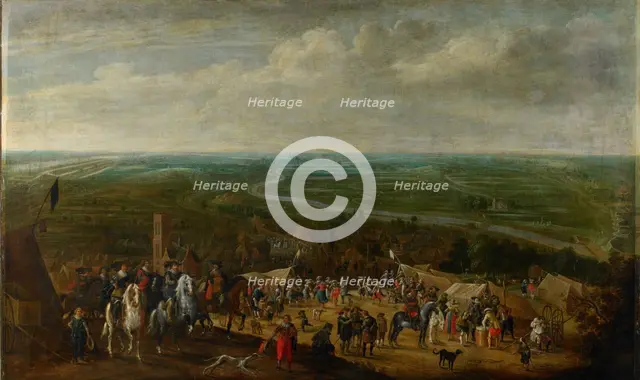 Prince Frederik Hendrik at the Siege of 's-Hertogenbosch, 1629, c.1631. Creator: Pauwels van Hillegaert I.