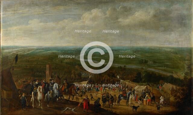 Prince Frederik Hendrik at the Siege of 's-Hertogenbosch, 1629, c.1631. Creator: Pauwels van Hillegaert I.