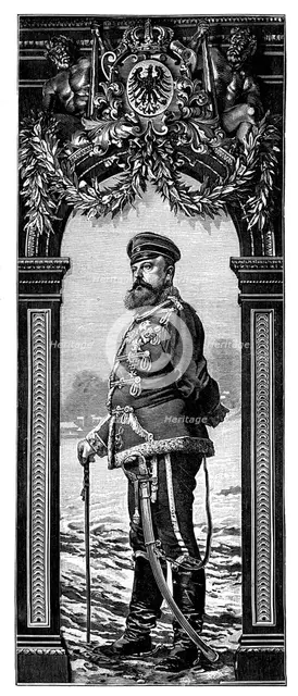 Prince Friedrich Karl of Prussia, (1900).Artist: Berner