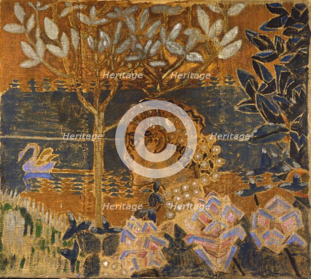 'Prince Gvidon and Princess Swan', 1890s. Artist: Mikhail Vrubel