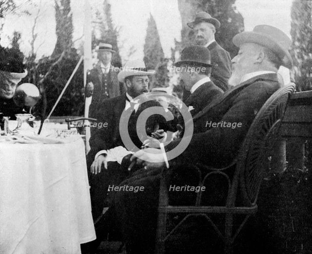 Prince George (1865-1936), the future King George V, Corfu, Greece, 1908.Artist: Queen Alexandra
