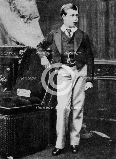 Prince George aged eleven, c1878 (1937). Artist: Elliott & Fry