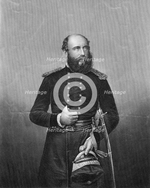 Prince George, Duke of Cambridge, chief of the British Army, 19th century.Artist: DJ Pound