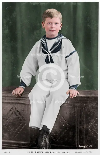 Prince George of Wales, c1900s(?). Artist: Speaight.
