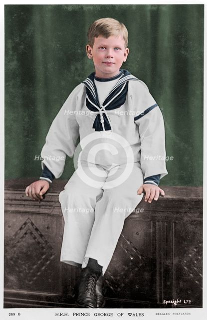 Prince George of Wales, c1900s(?). Artist: Speaight.