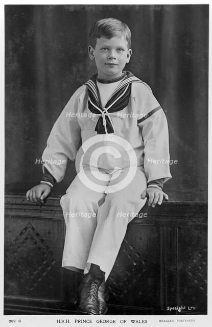 Prince George of Wales, c1900s(?).Artist: Speaight