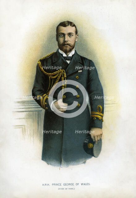 Prince George of Wales, Duke of York, 1890-1893. Artist: Unknown