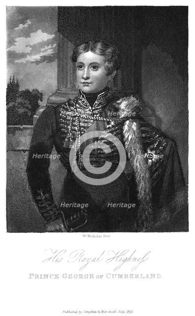 'Prince George of Cumberland', 1831. Artist: W Nicholas
