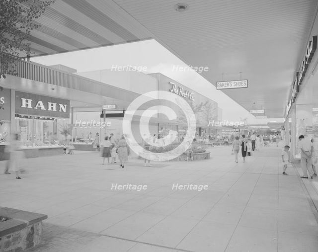 Prince George Plaza, Hyattsville, Maryland, 1959. Creators: Gottscho-Schleisner, Inc, Lathrop Douglass.