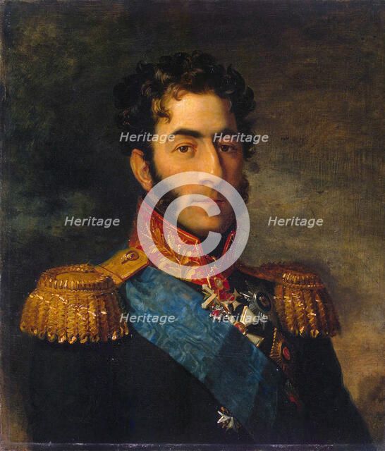 Prince General Pyotr Ivanovich Bagration, Russian soldier, (1820s).  Artist: George Dawe