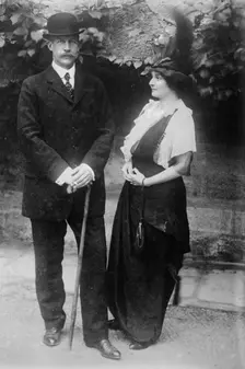 Prince Geo. of Greece and wife, between c1910 and c1915. Creator: Bain News Service