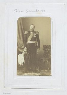 Prince Gortschakoff, 1860-69. Creator: André-Adolphe-Eugène Disdéri