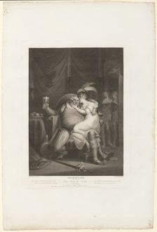Prince Hal and Poins Surprise Falstaff with Doll Tearsheet, 1795. Creator: William Satchwell Leney