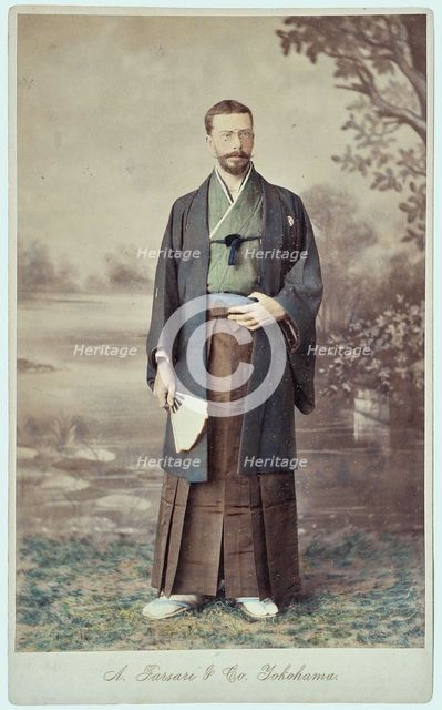 Prince Henry of Bourbon-Parma, Count of Bardi (1851-1905) in Japanese clothing.