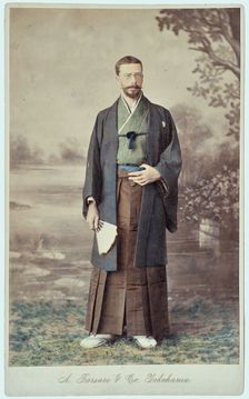 Prince Henry of Bourbon-Parma, Count of Bardi (1851-1905) in Japanese clothing