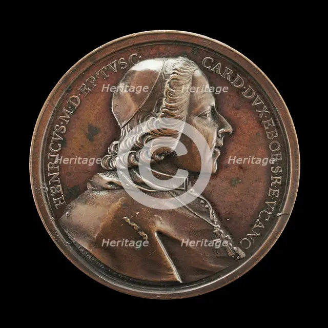 Prince Henry Stuart, 1725-1807, Cardinal of York 1747 [obverse], 1788. Creator: Filippo Cropanese.