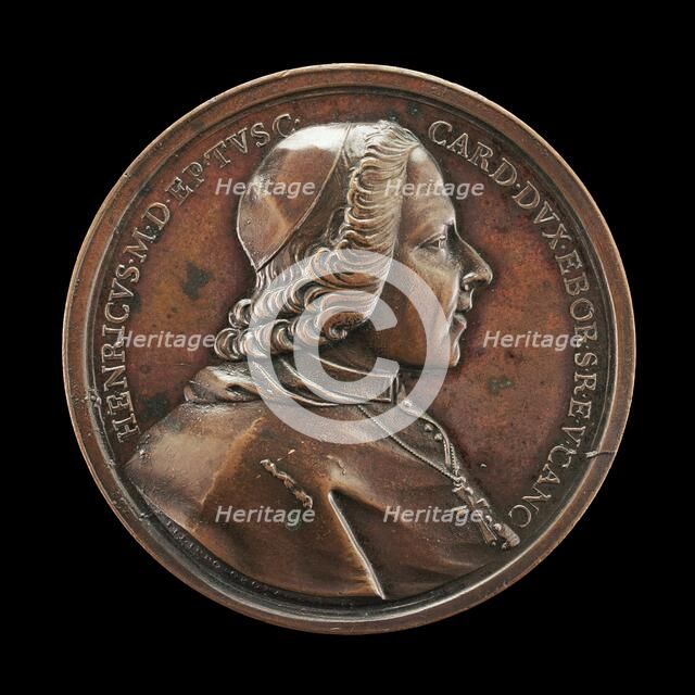 Prince Henry Stuart, 1725-1807, Cardinal of York 1747 [obverse], 1788. Creator: Filippo Cropanese.