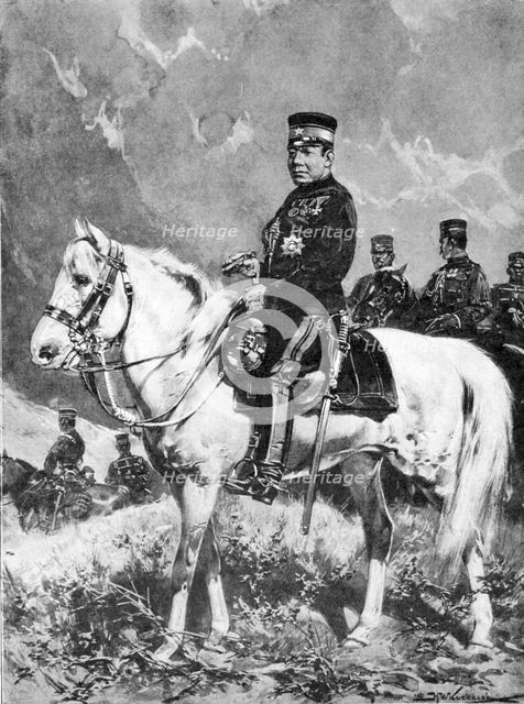 Prince Iwao Oyama, Russo-Japanese War, 1904-5. Artist: Unknown