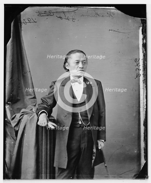 Prince Iwakura Tomomi of Japan, between 1860 and 1875. Creator: Unknown.