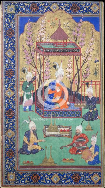 Prince in a Garden Courtyard, 1525-30. Creator: Unknown.