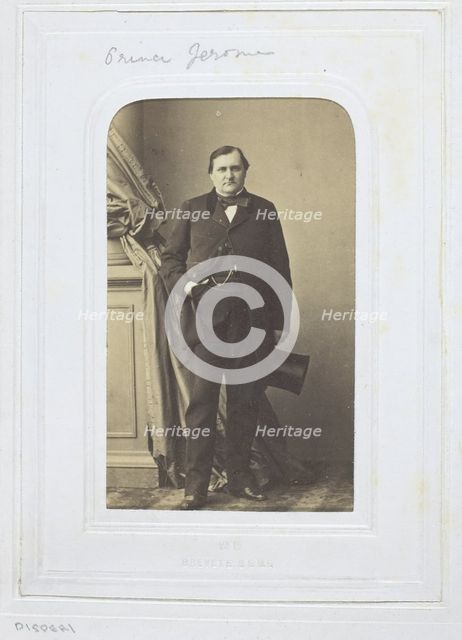 Prince Jérôme, 1860-69. Creator: André-Adolphe-Eugène Disdéri.