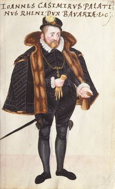 Prince John Casimir of the Palatinate-Simmern (1543-1592) From Thesaurus picturarum, 1564-1606