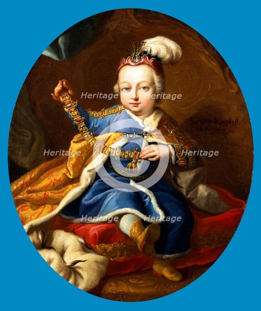 Prince Joseph, future Emperor Joseph II of Austria as a child, 18th century. Artist: Martin van Mytens II
