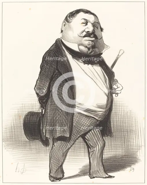 Prince Lucien Murat, 1849. Creator: Honore Daumier.