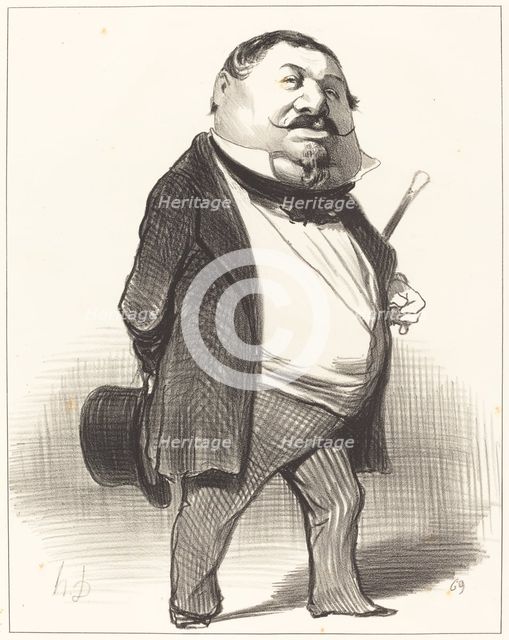 Prince Lucien Murat, 1849. Creator: Honore Daumier.