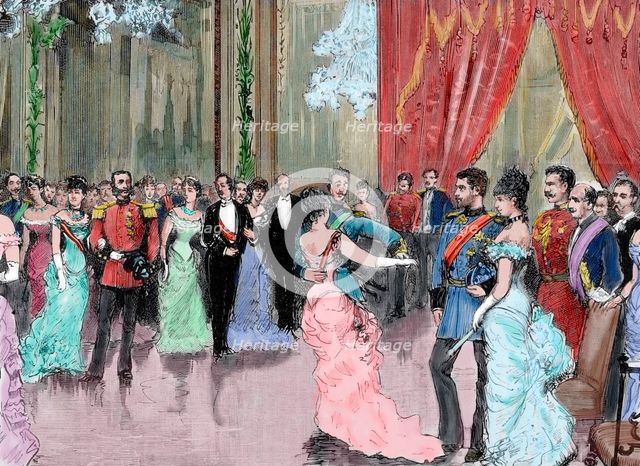 Prince Ludwig Ferdinand of Bavaria and Infanta Maria de la Paz of Spain, 1883. Creator: Unknown.